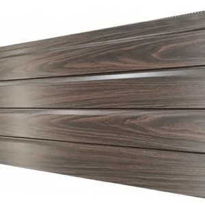 Custom Walnut Wood Grain Metal Carved Panels