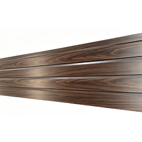 Custom Walnut Wood Grain Metal Carved Panels - Image 3